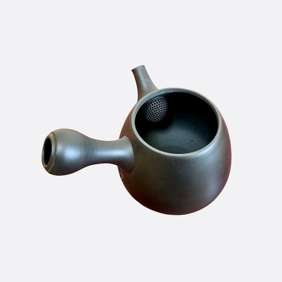 SETSUGETSU Black Clay Kyusu Teapot