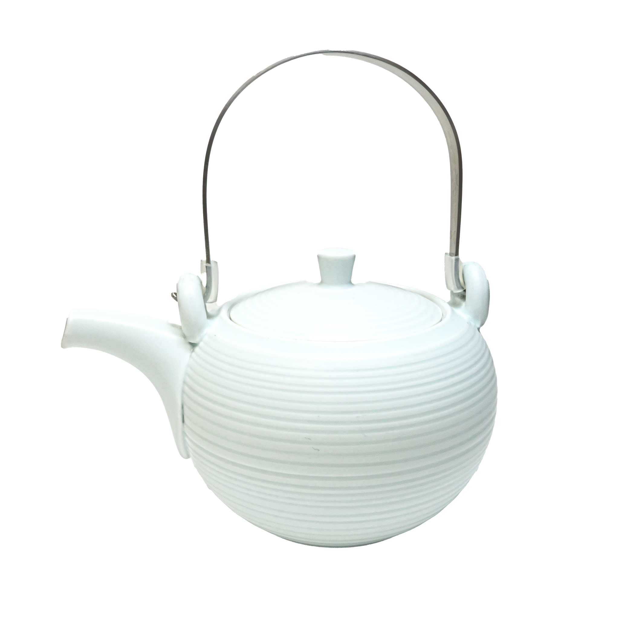 Kiwami White Kyusu Teapot by Takeo Hasegawa